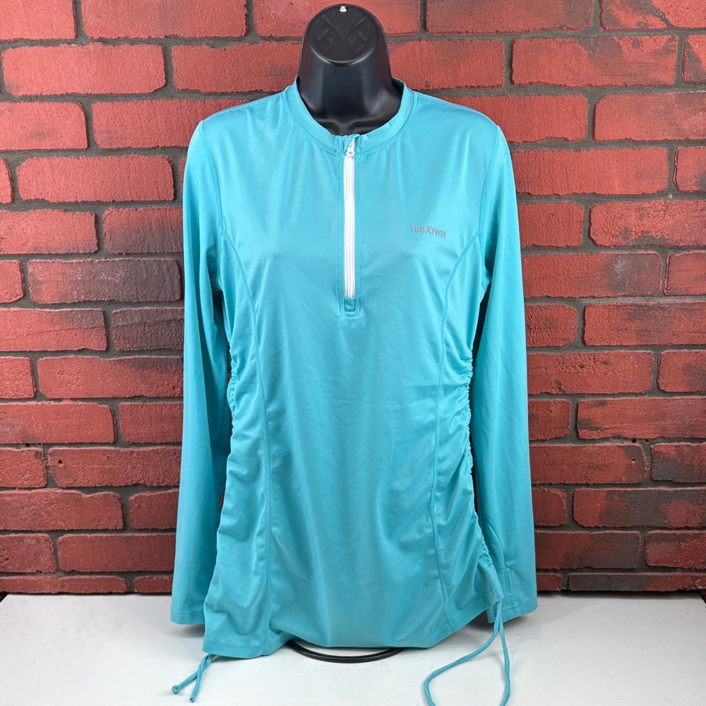 Hiskywin‎ Shirt Womens Medium Teal Activewear